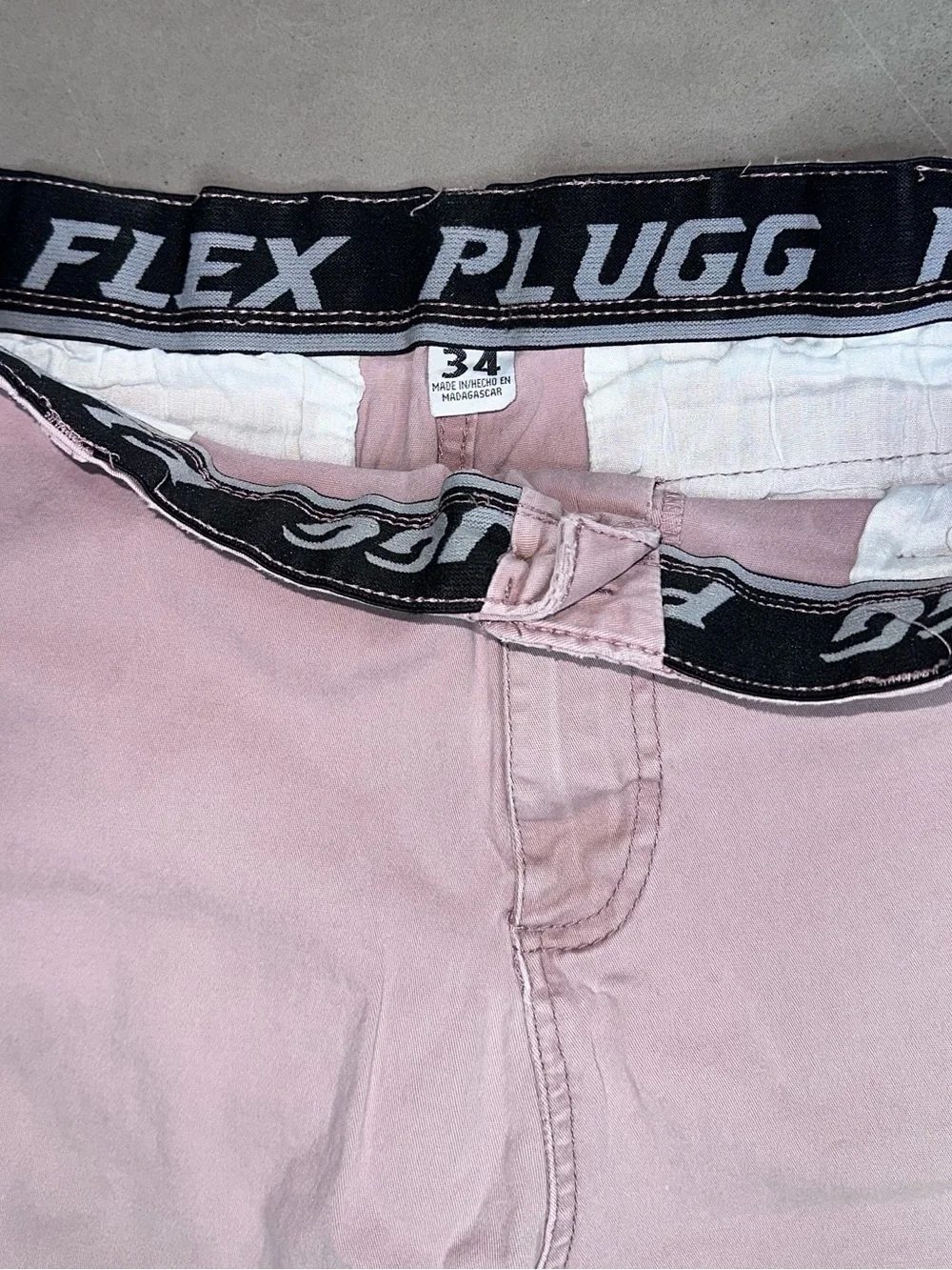 Plugg Flex Waist Light Pink Men’s Shorts - 34
